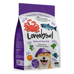 Loveabowl Salmon and Snow Crab for Dogs - 250g / 1.4kg / 4.5kg / 10kg