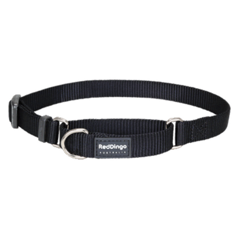 Red Dingo Martingale Half Check Collar - Classic Range (Black)