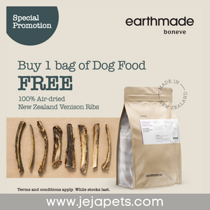 [PROMO: Buy 1 Bag of Dog Food, Free Venison Ribs] Earthmade Dry Food for Dogs - 1.36kg / 4.99kg