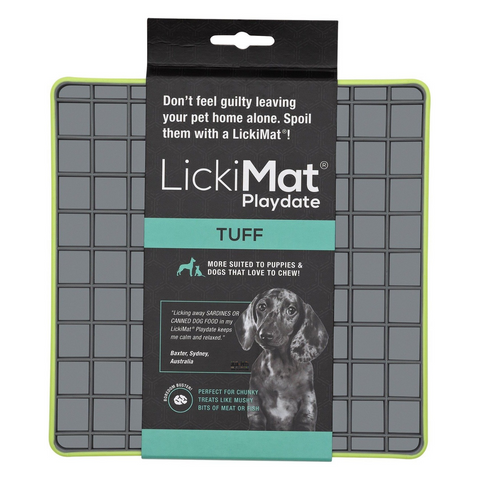 Lickimat TUFF Playdate Green - 20 x 20 cm