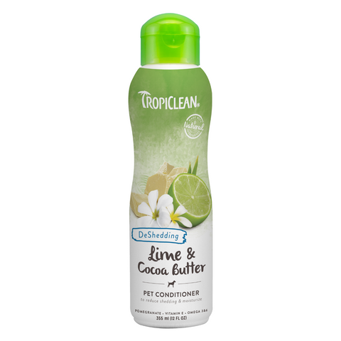 Tropiclean Lime & Cocoa Butter Pet Conditioner (DeShedding) - 355ml