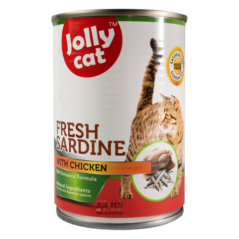 [DISCONTINUED] Jollycat Fresh Sardine with Chicken - 400g
