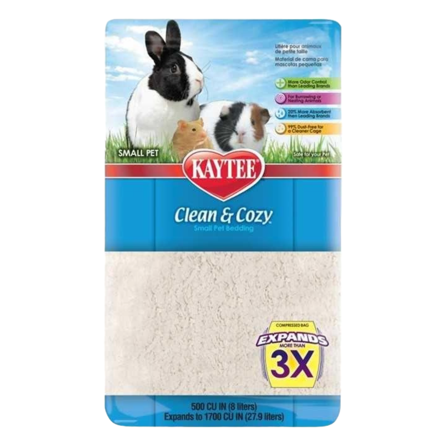 Kaytee Clean & Cozy Bedding (White) - 24.6L / 49.2L