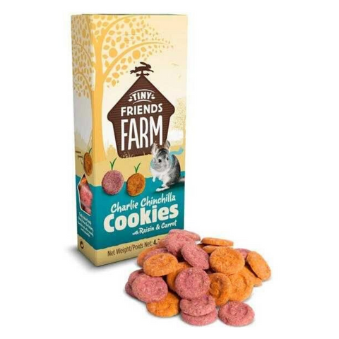 Supreme Tiny Friends Farm Treats Charlie Chinchilla Cookies with (Raisin and Carrot) - 120g