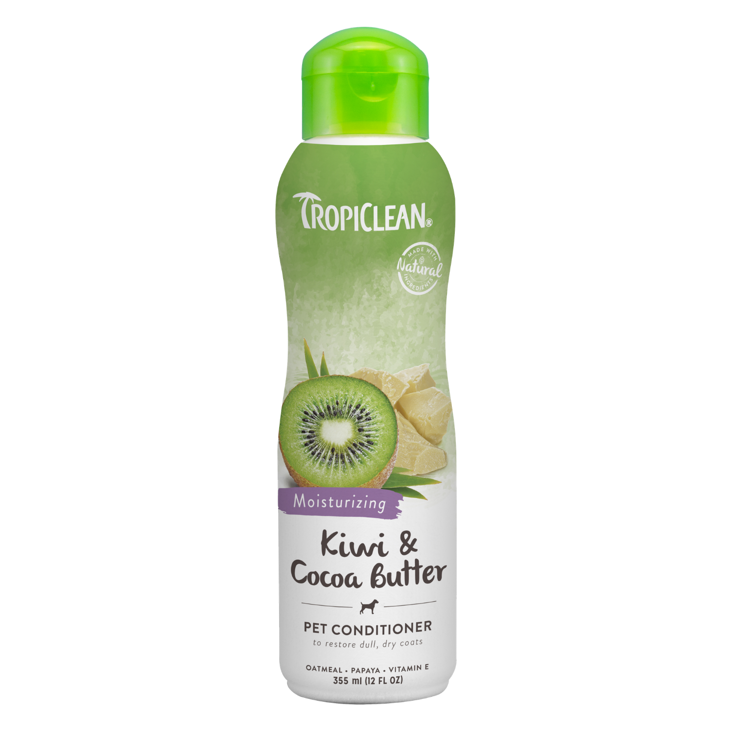 Tropiclean Kiwi & Cocoa Butter Pet Conditioner (Moisturising) - 355ml / 3.79L
