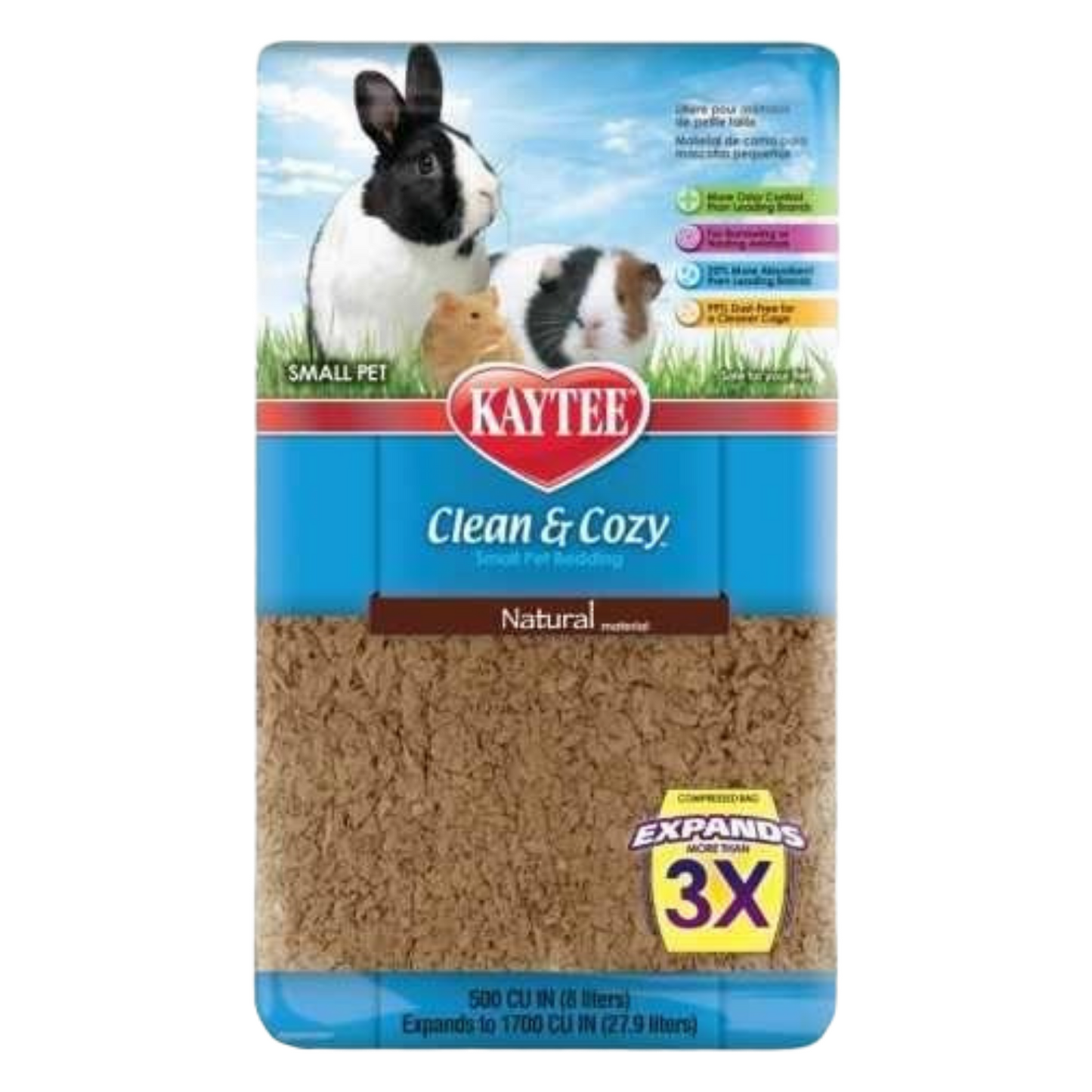 Kaytee Clean & Cozy Bedding (Natural) - 24.6L / 49.2L