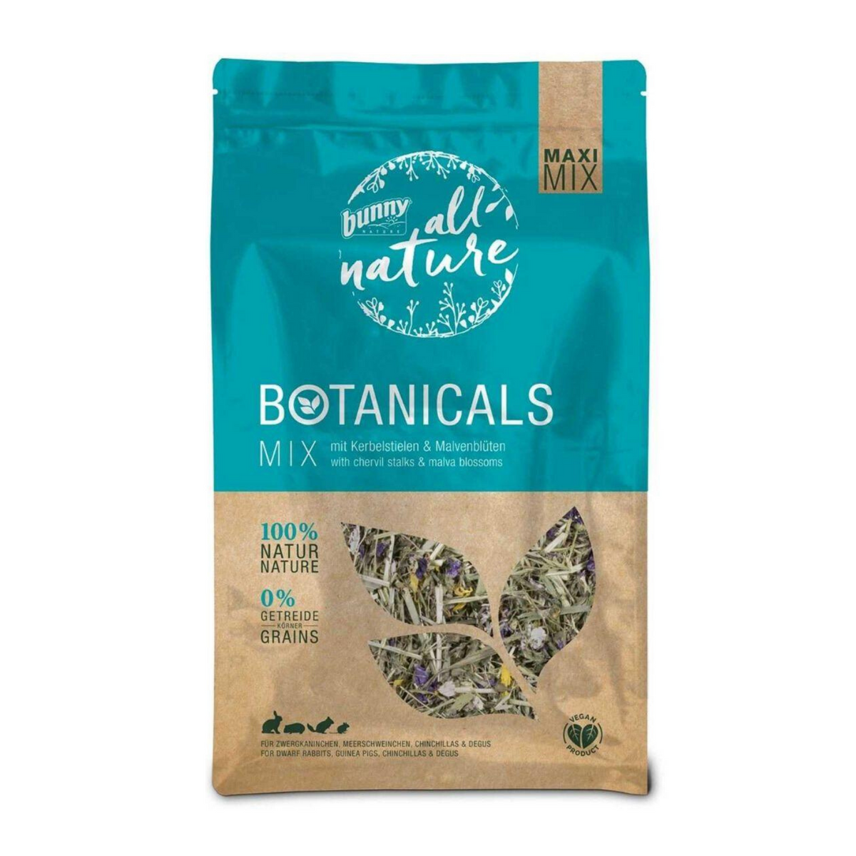 Bunny Nature Botanicals Maxi Mix (Chervil Stalks & Malva Blossoms) - 400g