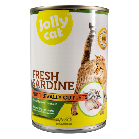 [DISCONTINUED] Jollycat Fresh Sardine with Trevally Cutlets - 400g
