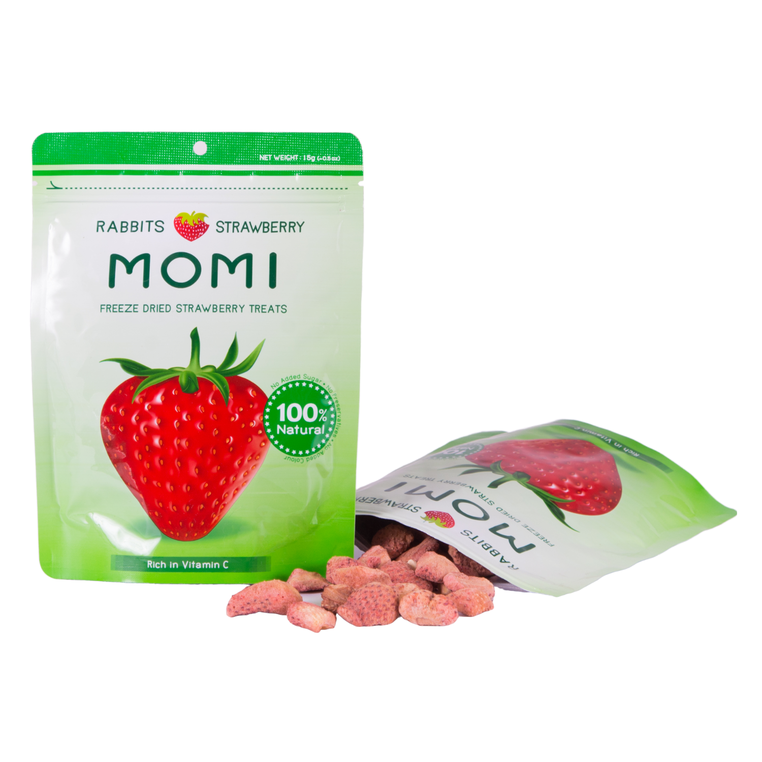 Momi Freeze Dried Strawberry Treats - 15g
