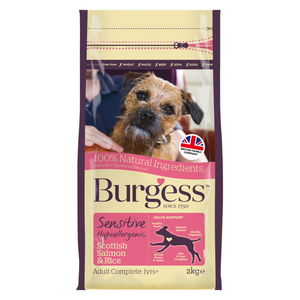 [DISCONTINUED] Burgess Sensitive Adult Dog (Salmon & Rice) - 2kg