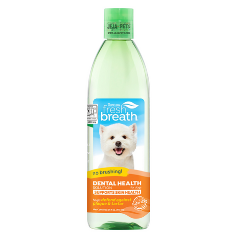 Tropiclean Fresh Breath Oral Care Water Additive Plus Skin and Coat - 473ml
