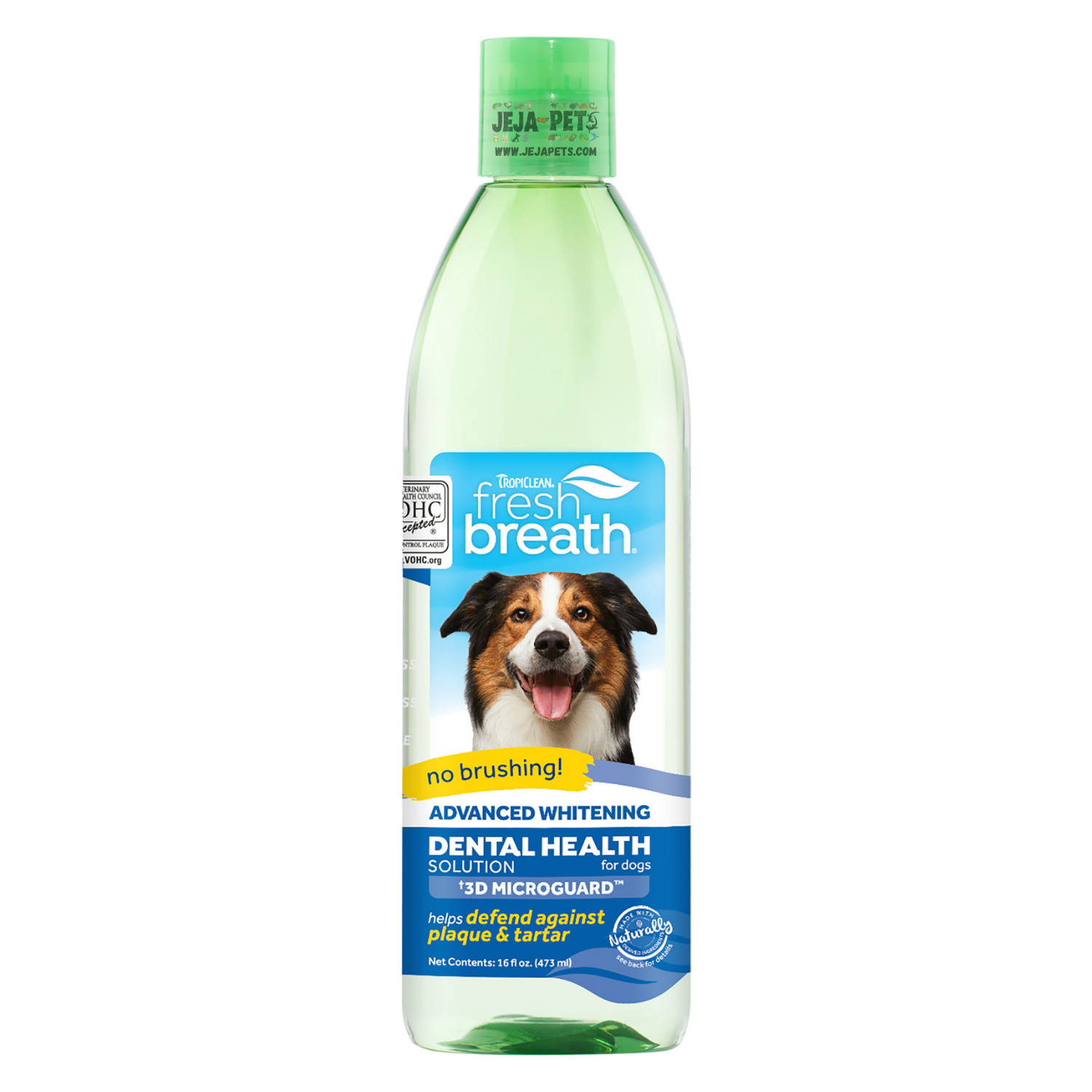 Tropiclean Fresh Breath Oral Care Water Additive Plus Advanced Whitening - 473ml