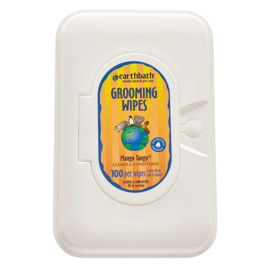 Earthbath All Natural Grooming Wipes (Mango Tango) - 100 Wipes