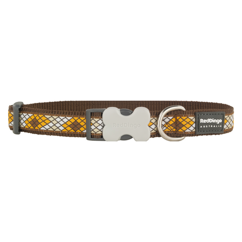 Red Dingo Bucklebone Collar - Monty Range (Monty Brown)