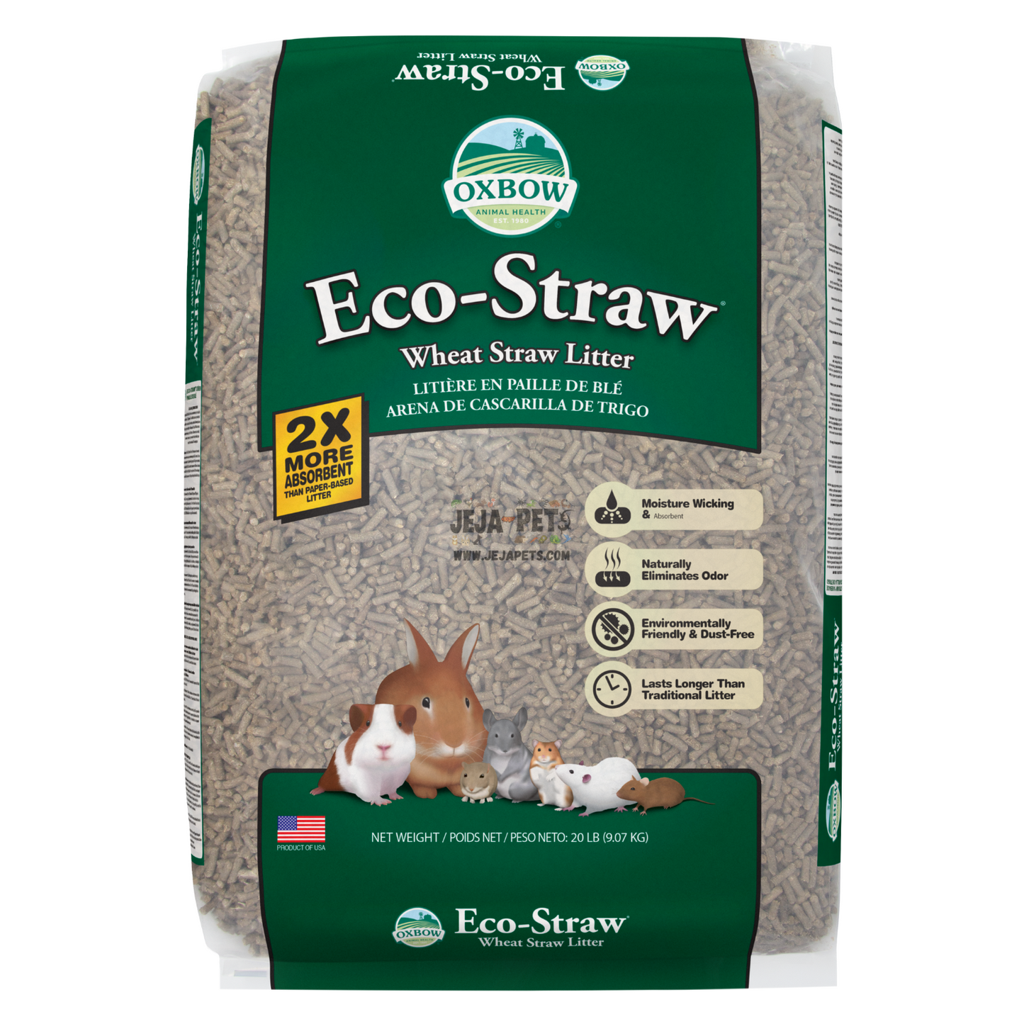 Oxbow Eco-Straw Litter - 3.62kg / 9.07kg