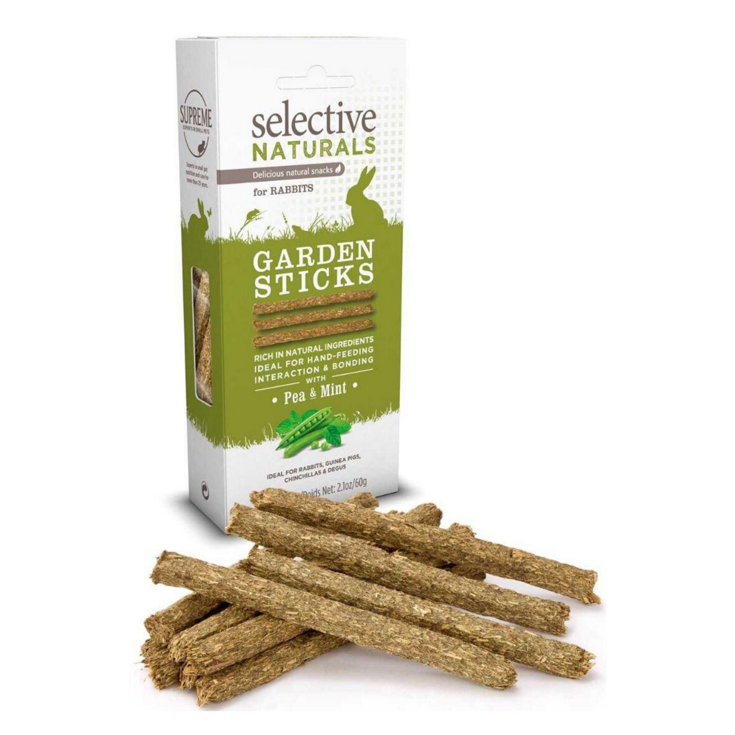 Supreme Selective Naturals Garden Sticks (Peas & Mint) - 60g