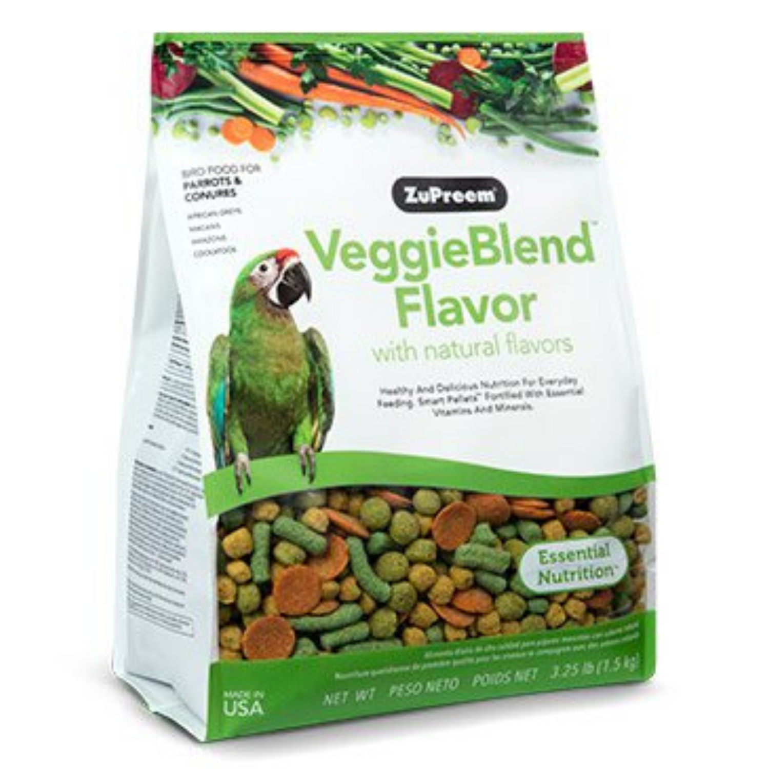 ZuPreem VeggieBlend - Parrots & Conures - 1.47kg
