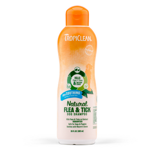 Tropiclean Natural Flea & Tick Shampoo (Plus Soothing) - 591ml / 3.79L