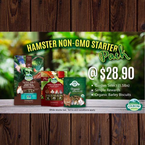 [STARTER PACK PROMO: 1 Set for $28.90] Oxbow Non-GMO Starter Pack for Hamsters and Gerbils