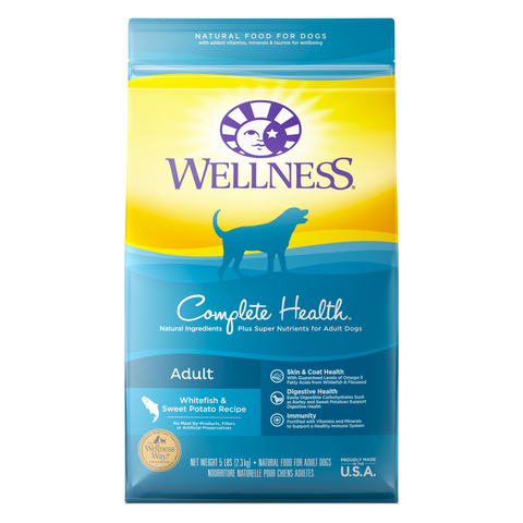 Wellness Complete Health for Adult - (Whitefish and Sweet Potato) - 2.27kg / 13.37kg