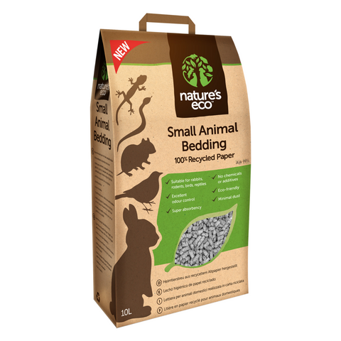 (BUY 1 FREE 1) Nature's Eco Recycled Paper Small Animal Bedding - 10L / 30L