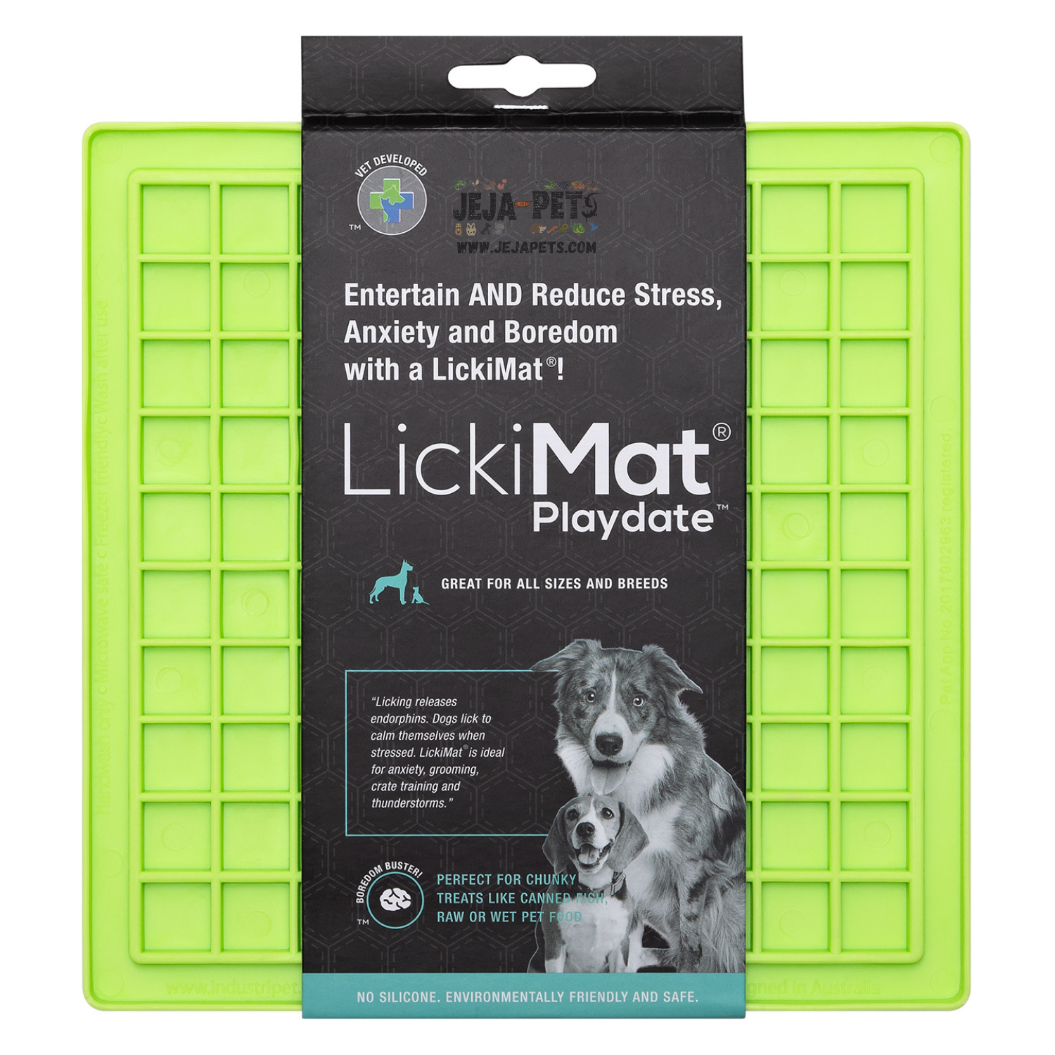 Lickimat Playdate Green - 20 x 20 cm