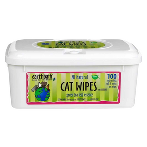 Earthbath All Natural Cat Wipes (Green Tea & Awapuhi) - 100 Wipes