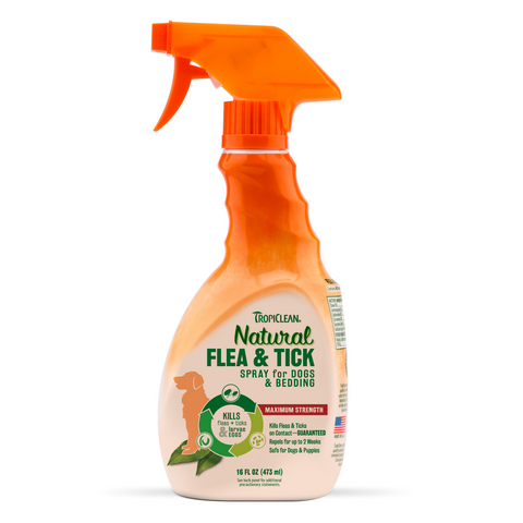 Tropiclean Natural Flea & Tick Pet Spray - 473ml