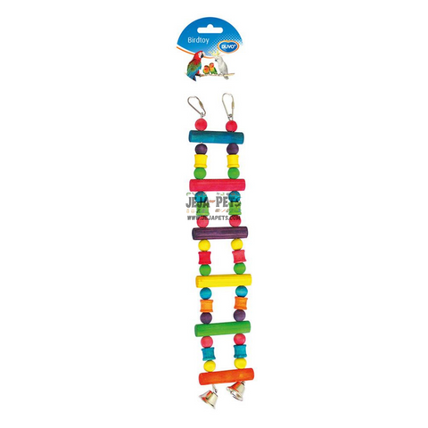 Duvo+ Colorful Wooden Ladder with Bell - 35cm