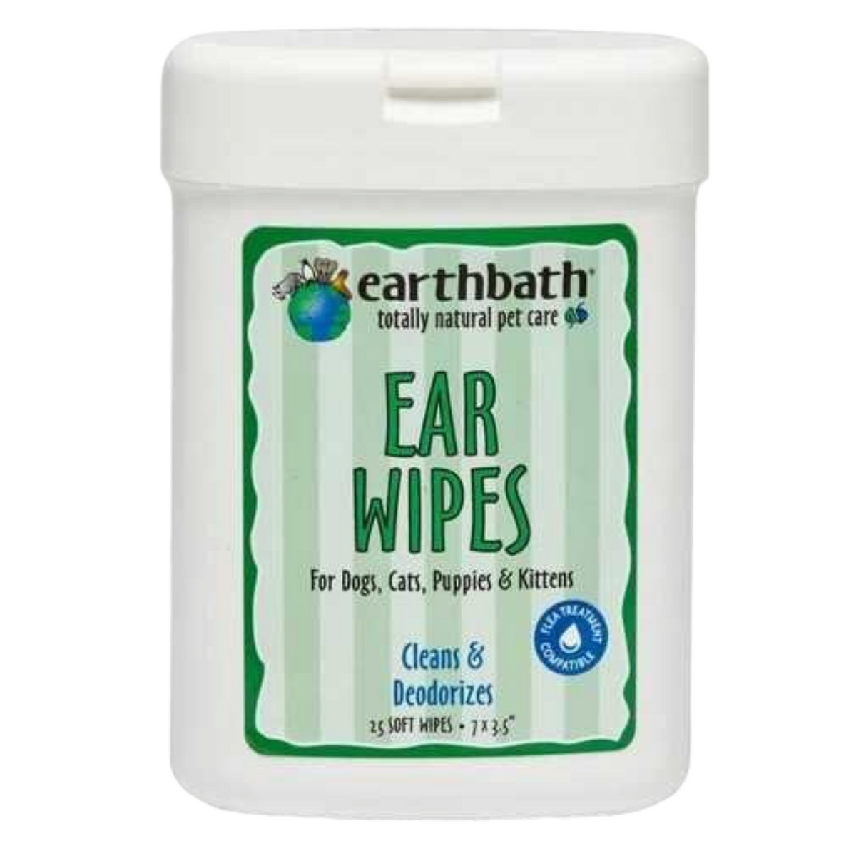 Earthbath Ear Wipes - 25 Wipes