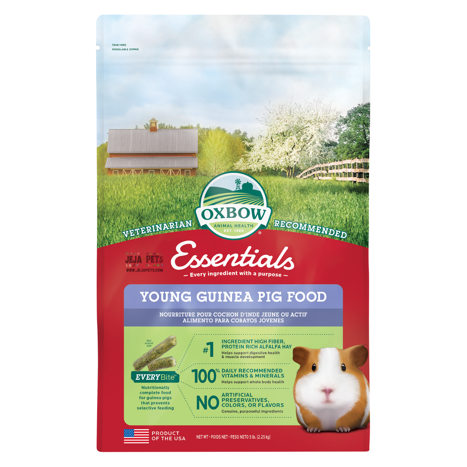 Oxbow Essentials Young Guinea Pig Pellet 5lb