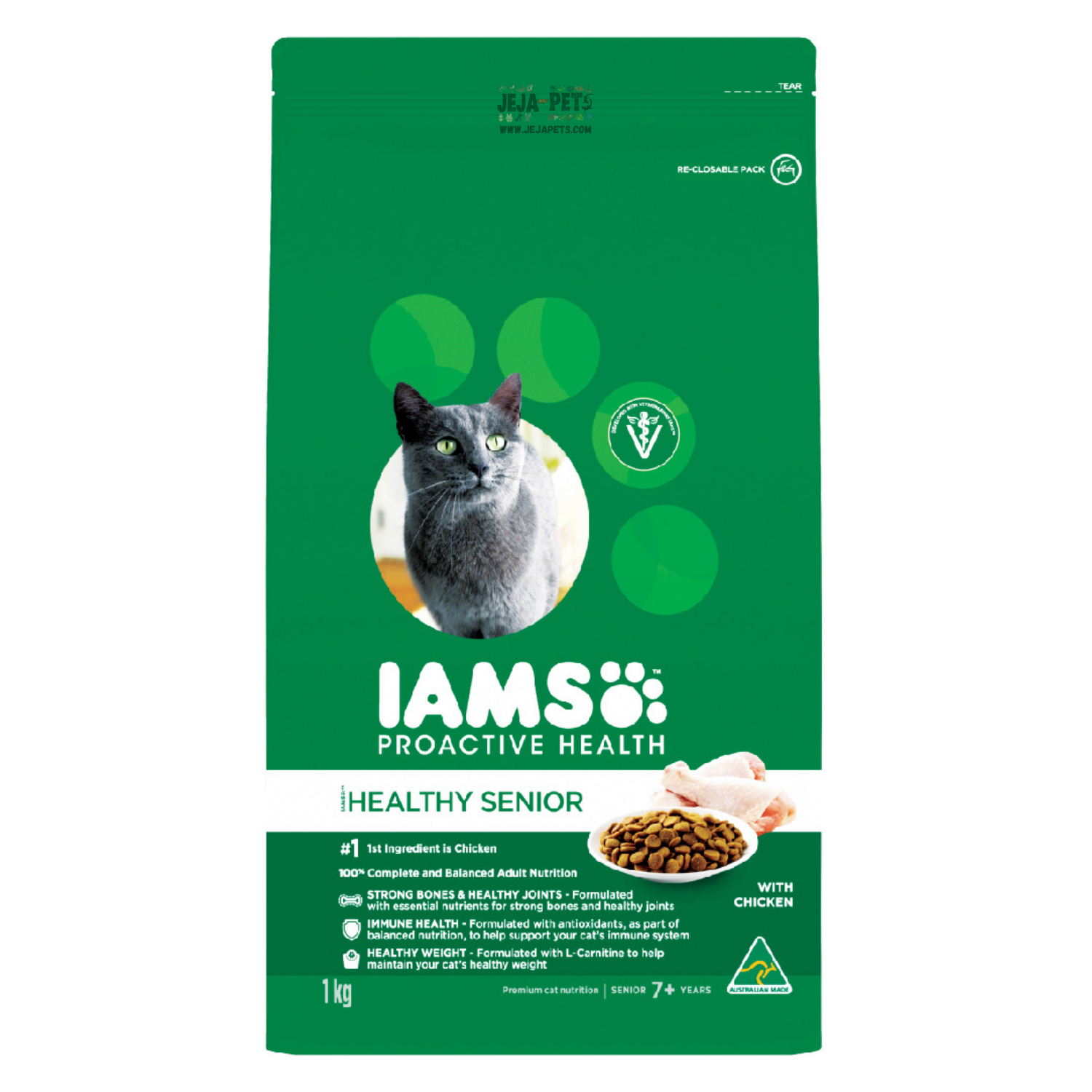 IAMS Proactive Health Healthy Chicken Senior Cat Dry Food