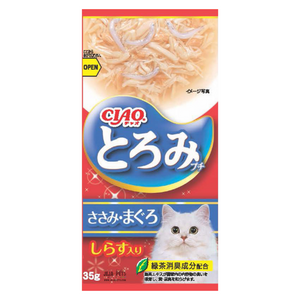 Ciao Toromi Line Pouch Chicken Fillet Tuna & Whitebait - 35g x 4