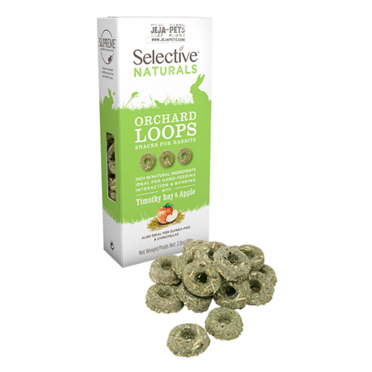Supreme Selective Naturals Orchard Loops (Timothy Hay & Apple)  - 80g