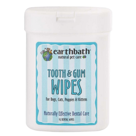 Earthbath Tooth & Gums Wipes - 25 Wipes
