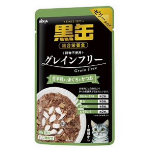 Aixia Kuro-can Pouch Tuna & Skipjack with Sole Fish Cat Food - 70g