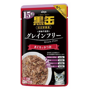 Aixia Kuro-can Pouch Tuna & Skipjack >15 years old Cat Food - 70g