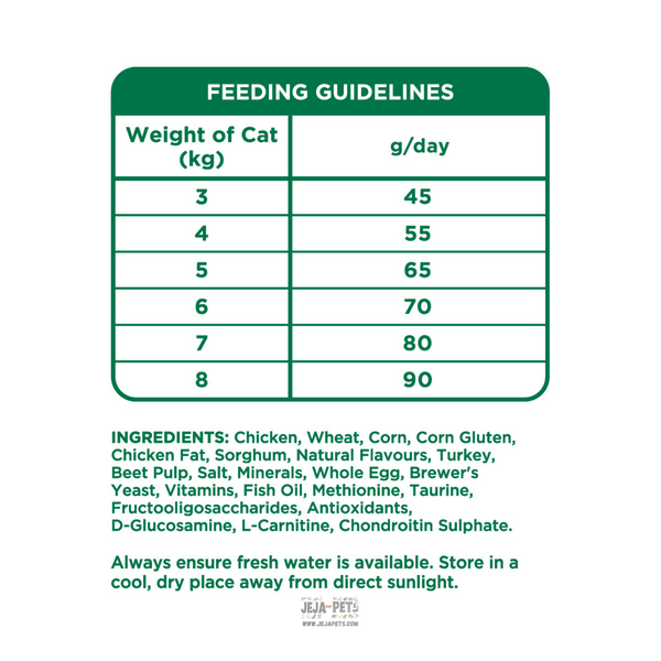 IAMS Proactive Health Healthy Chicken Senior Cat Dry Food - 1kg / 3kg