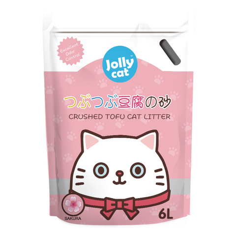 Jollycat Crushed Tofu Litter (Sakura) - 6L