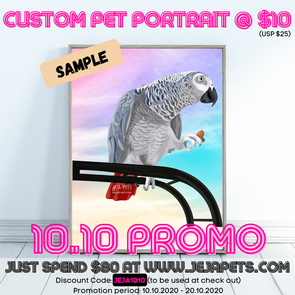 [10.10 PROMO: SPEND $80 AND GET YOUR PET'S PORTRAIT @ $10] Pet Portrait (Cartoon Ilustration)