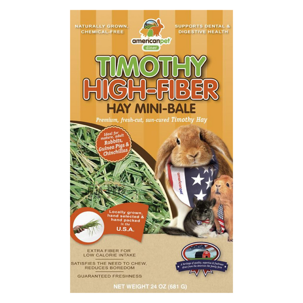 American Pet Diner Timothy High-Fibre Hay - 680g / 2.27kg