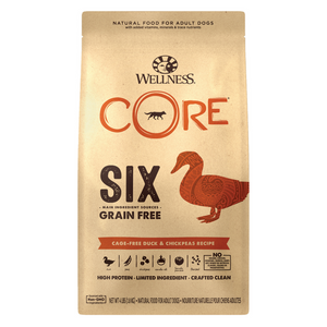 [DISCONTINUED] Wellness CORE SIX (Cage Free Duck & Chickpeas Receipe) - 1.81kg / 9.98kg