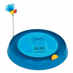 Catit Play 3 in 1 Circuit Ball Toy with Massager - 37.6 x 36.0 x 7.4 cm