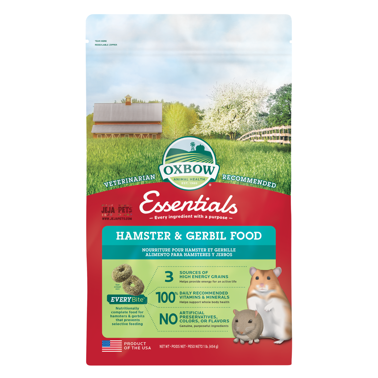 Oxbow Essential Hamster and Gerbils Pellet 1lb