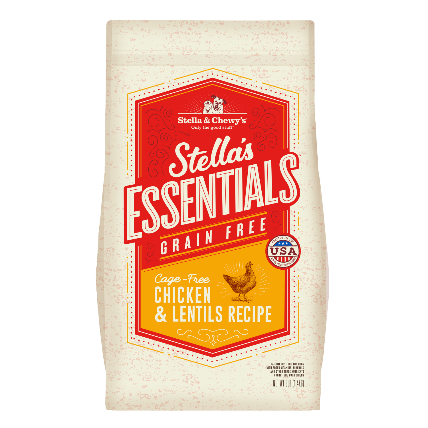 [DISCONTINUED] Stella & Chewy’s Stella's Essentials Grain Free (Cage Free Chicken and Lentils) - 1.36kg / 11.34kg