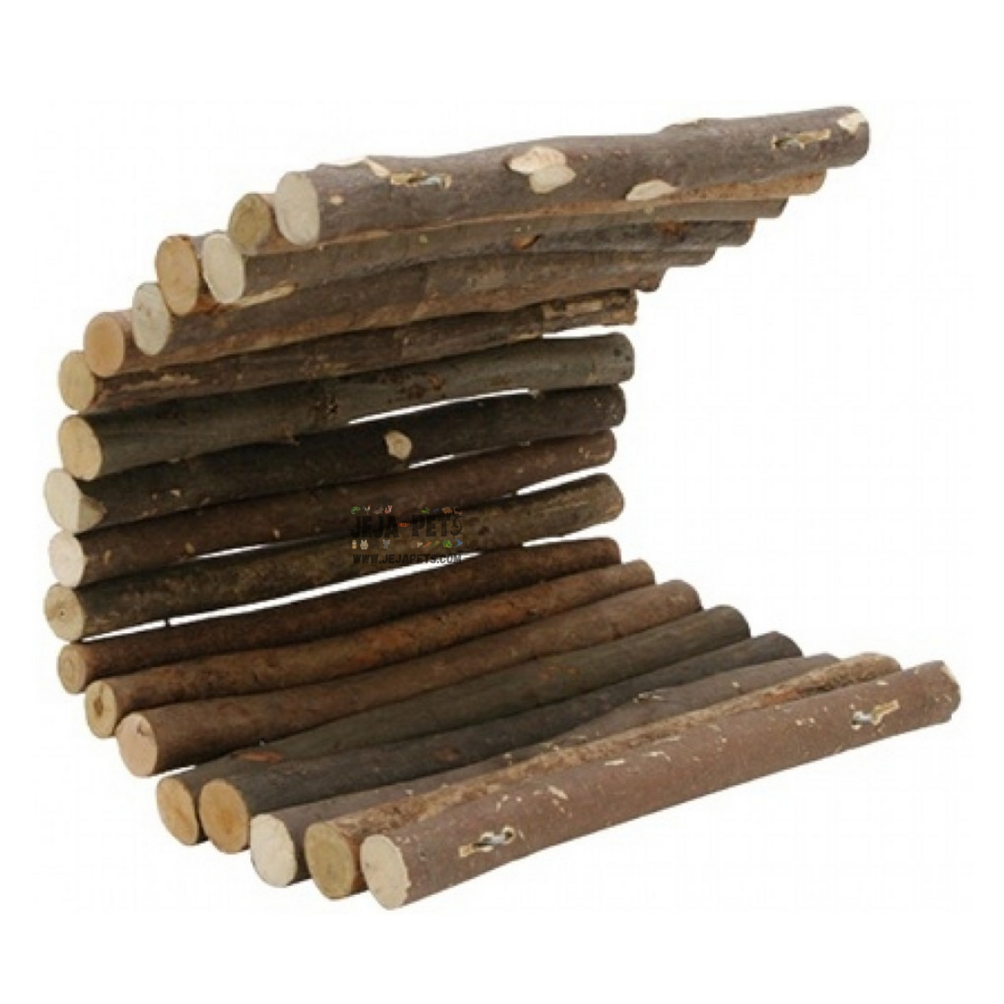 Living World Tree House Real Wood Logs Bridge - S / M / L