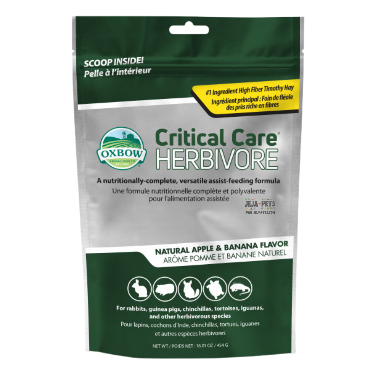 Oxbow Critical Care for Herbivores (Apple & Banana) - 454g