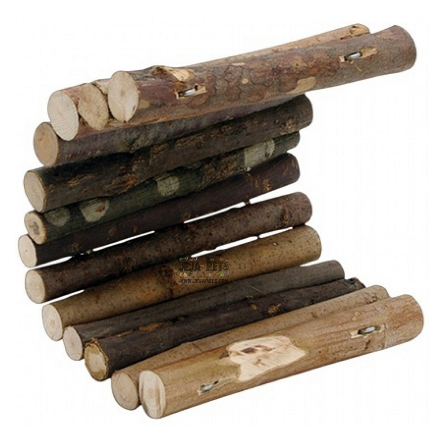 Living World Tree House Real Wood Logs Bridge - S / M / L