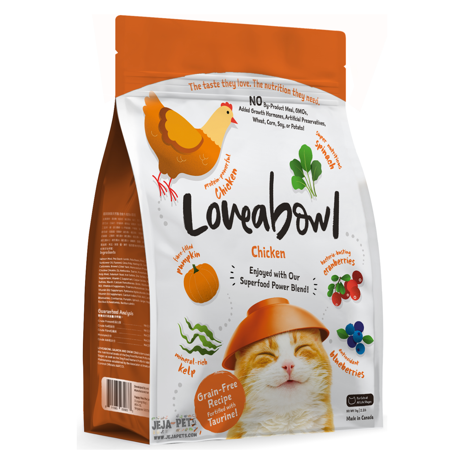 Loveabowl Chicken for Cats - 150g / 1kg / 4.1kg