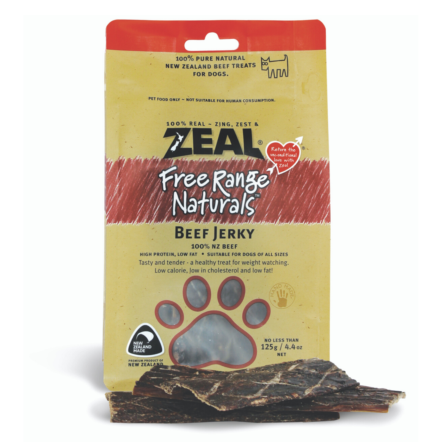 [DISCONTINUED] Zeal Free Range Naturals Beef Jerky / Fillets - 125g (BUY 2 GET 1 FREE)